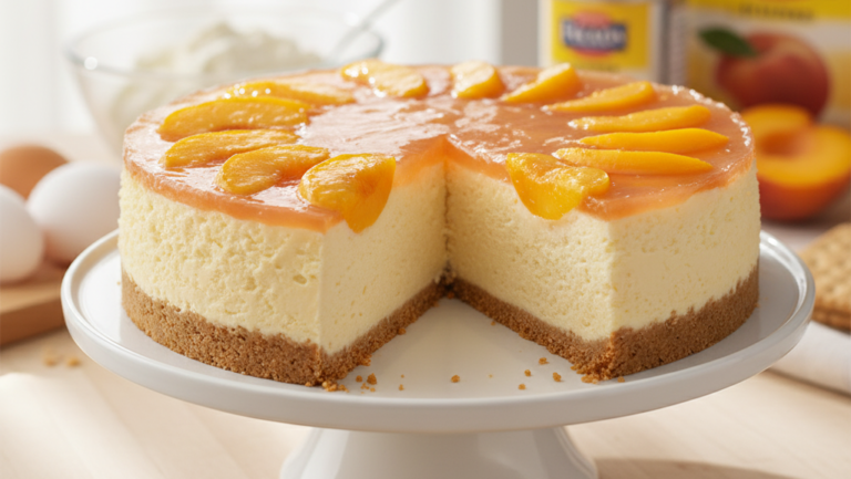 Sernik brzoskwiniowy