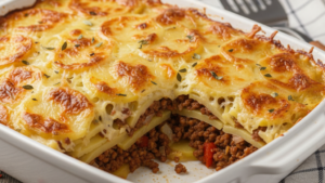 Zapiekanka ziemniaczana z mięsem mielonym