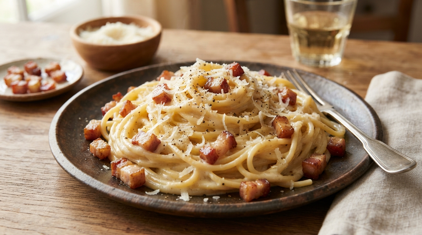 Makaron carbonara – przepyszny włoski obiad