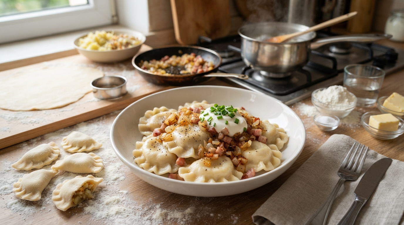 Pierogi ruskie z cebulką – przepis na idealne ciasto i farsz